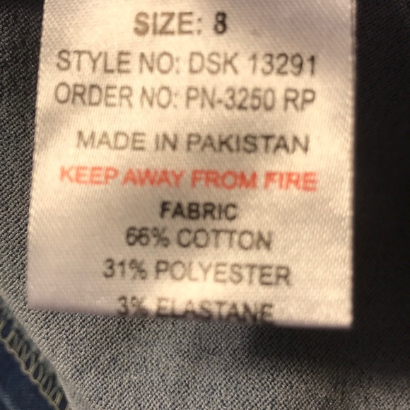 Stretch Denim Crop Top & Skirt Set - Picture 12 of 14